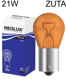 AUTO SIJALICA 12V PY21W 21W ŽUTA N581 NEOLUX